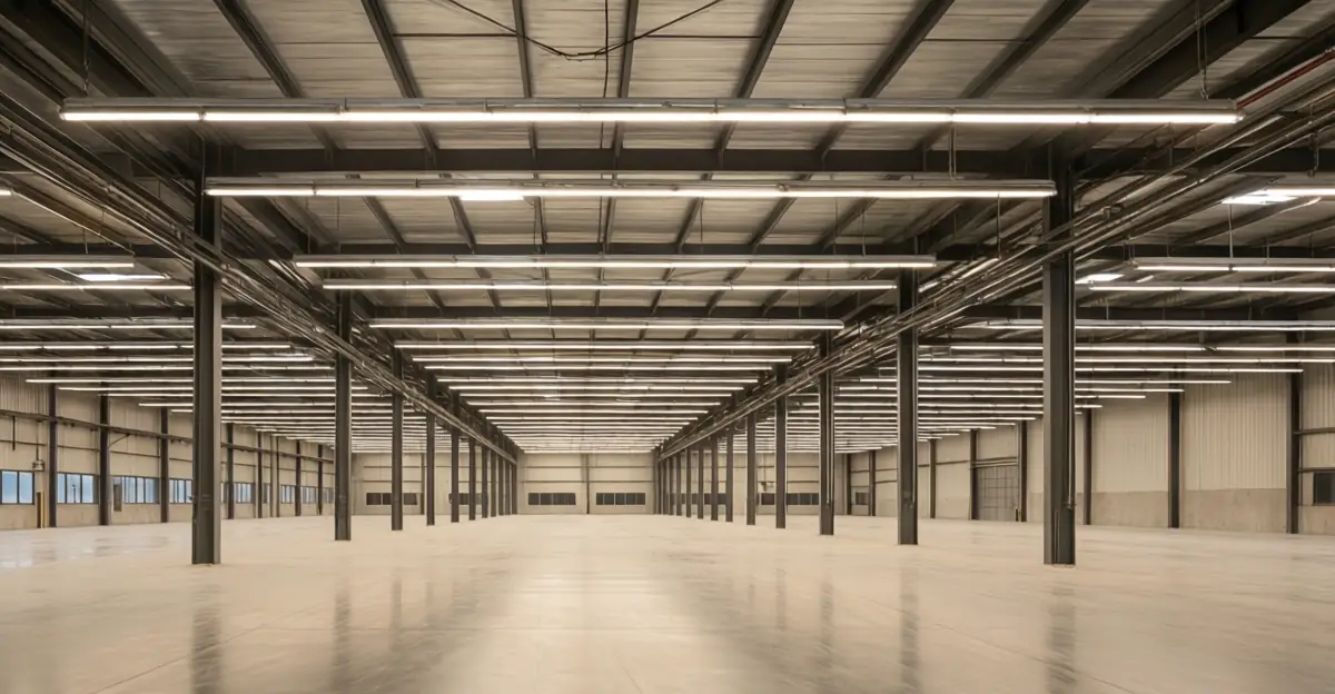 Guía 2026 de renovación de iluminación comercial e industrial: de los lúmenes a los lúmenes por vatio